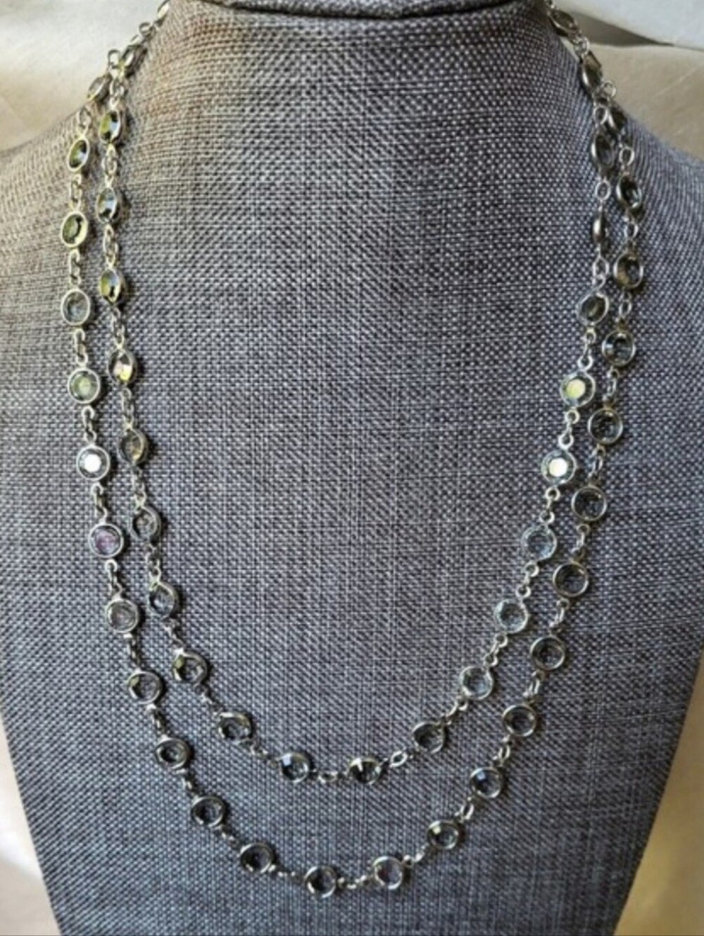 Touchstone Crystal by Swarovski Chanelle Necklace Black Diamond Crystal